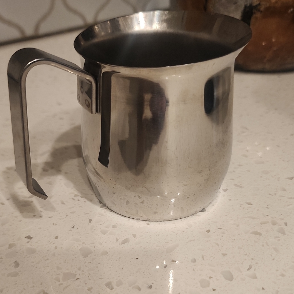 Stainless Steel Milk Frothing Pitcher - Silver